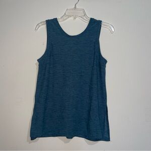 Old Navy Active Breathe On Deep Teal Side Slit V Back XS Tank Top